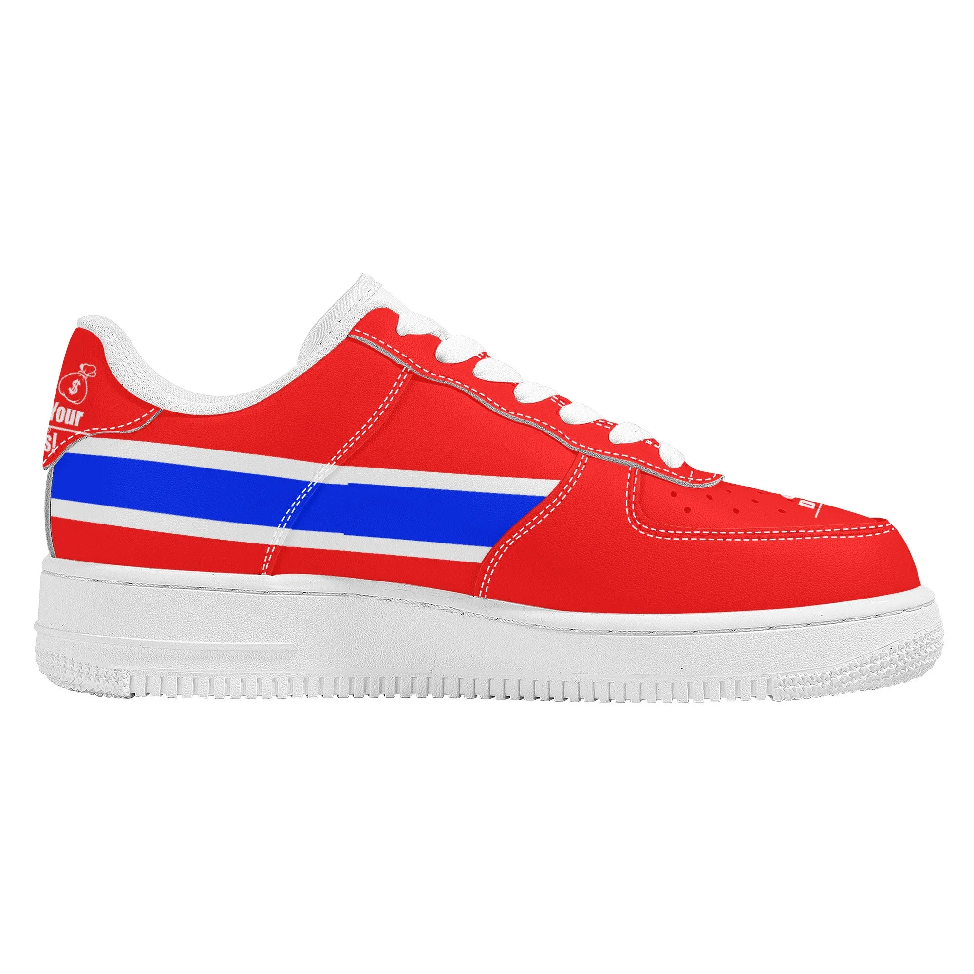 Get That Bag, Low Top Unisex Sneaker