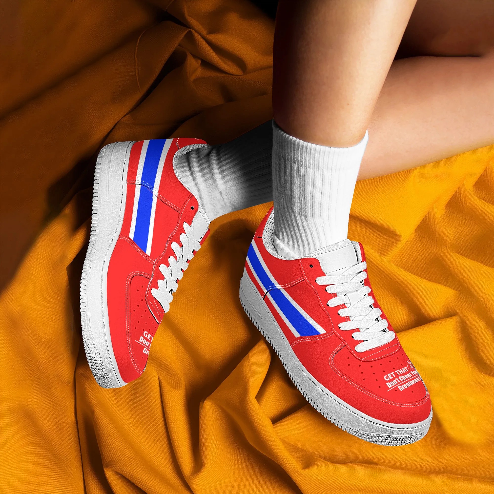 Get That Bag, Low Top Unisex Sneaker