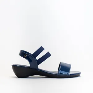 Giovanni Women Elasticated Patent Wedge Sandal _ 150552