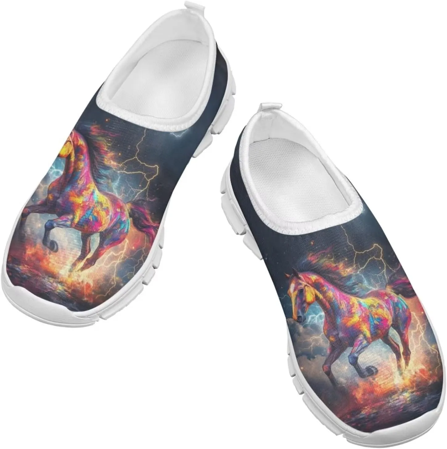 Girls Mesh Slip On Shoes Boys Casual Sneakers