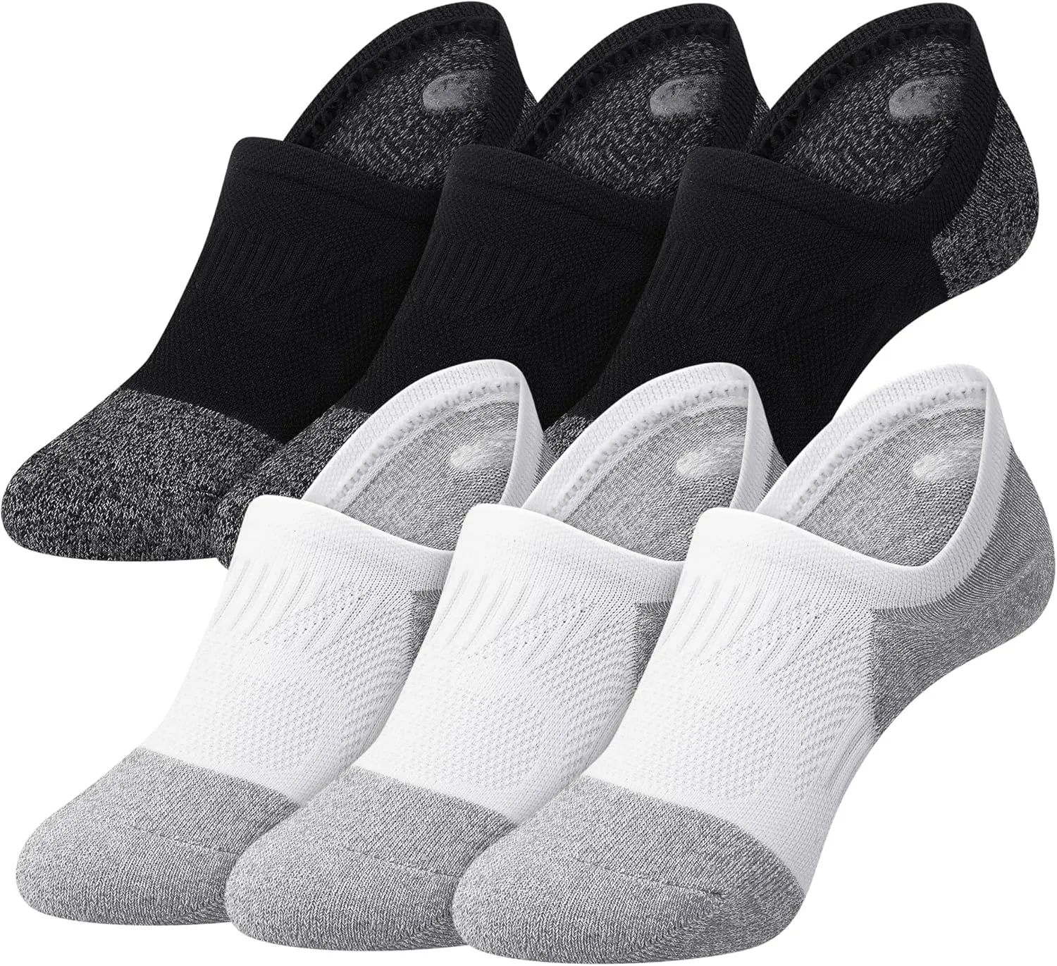 Gonii No Show Socks Womens Athletic Compression Running Low Cut Cushioned Socks 5 Pairs