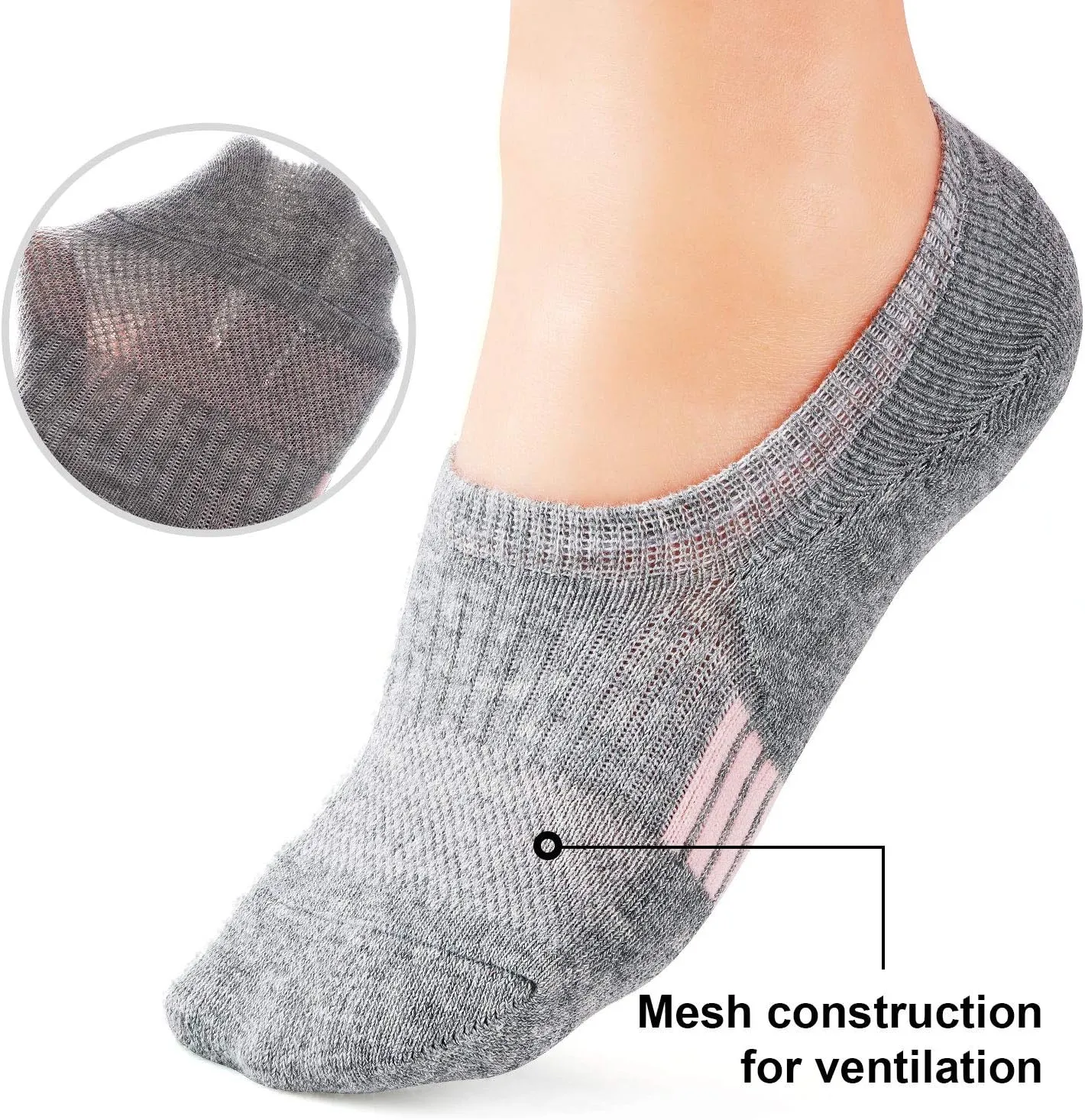 Gonii Womens No Show Socks Athletic Ankle Socks Cushioned Running Low Cut 5-8 Pairs