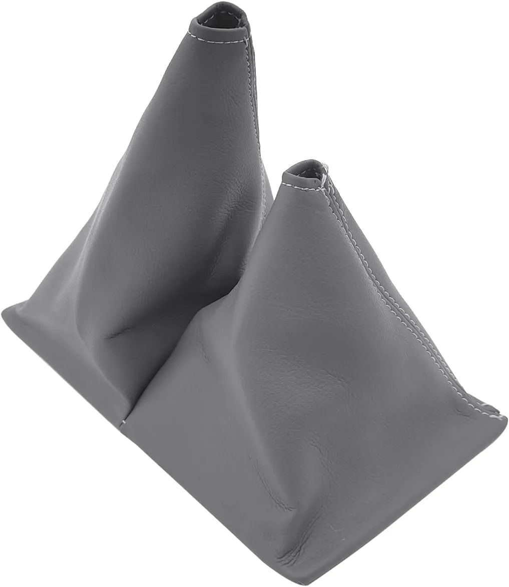 Gray Manual Shift Boot, PU Leather Car Shifter Dust Cover Fits for 1984-1989 Toyota 4Runner Pickup 4x4 5spd (Only for 10.5" Length Frame)
