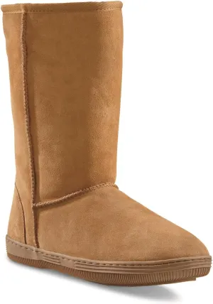 Guide Gear Women's 10" Suede Slipper Boots, Fuzzy Indoor Outdoor Ladies House Booties