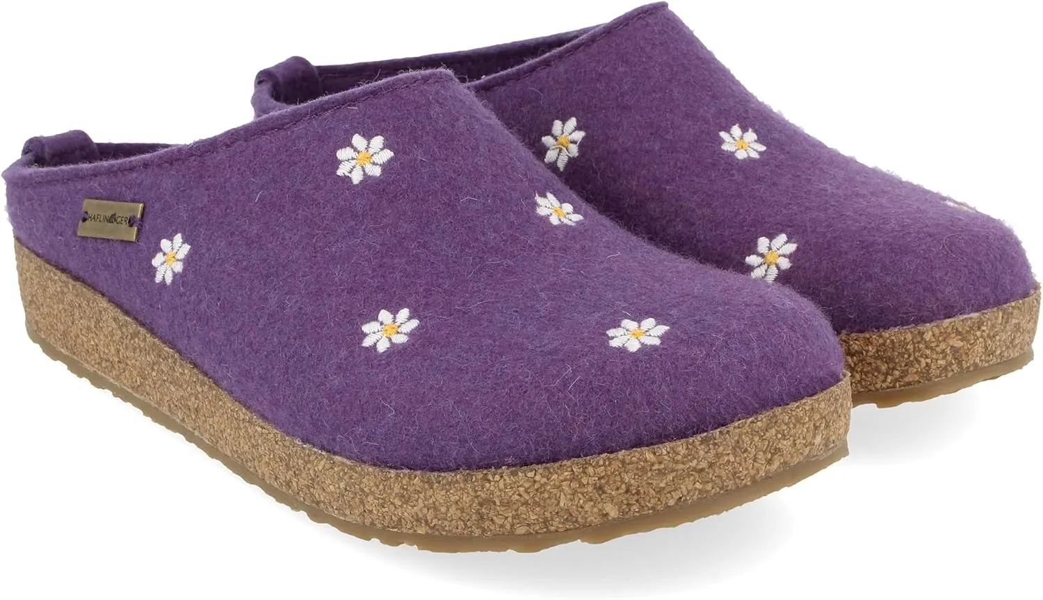 HAFLINGER Grizzly Margherita Felt Clog Wool Slipper Unisex
