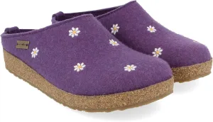 HAFLINGER Grizzly Margherita Felt Clog Wool Slipper Unisex