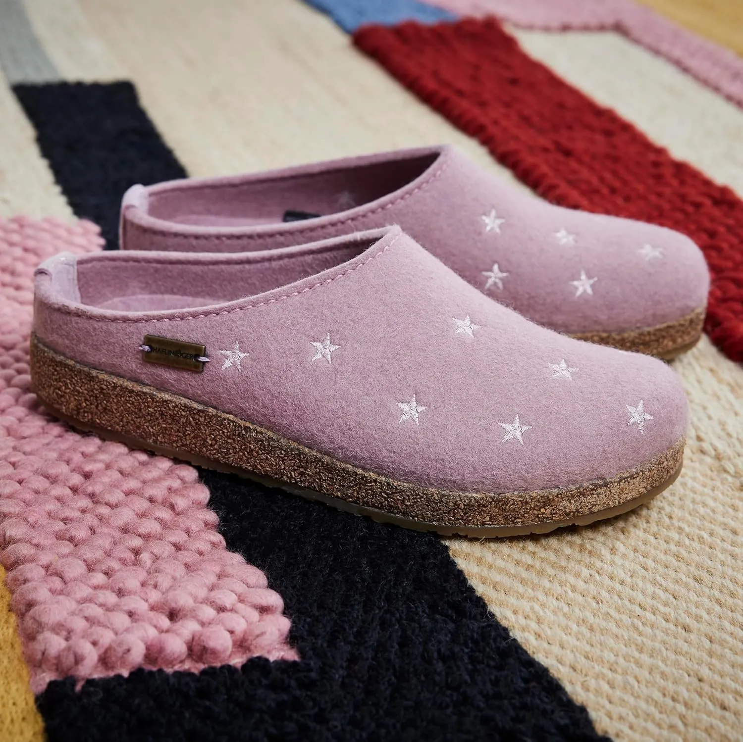 HAFLINGER Stelline Felt Clog Wool Slipper