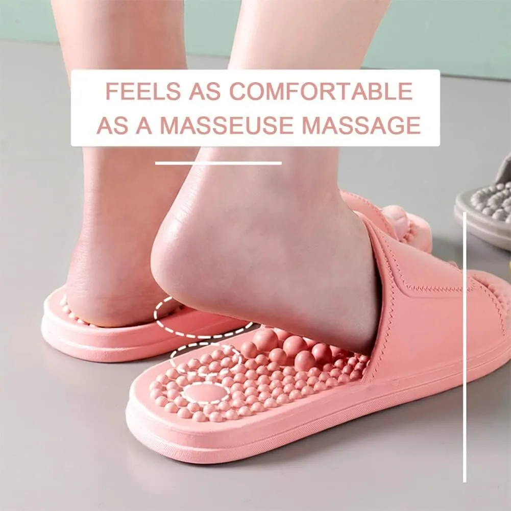 Health Foot Massage Slippers Acupressure Point Care Magnet Therapy Promoting Blood Circulation Myofascial Release Trigger Point Acupuncture Relaxation Gifts for Parents