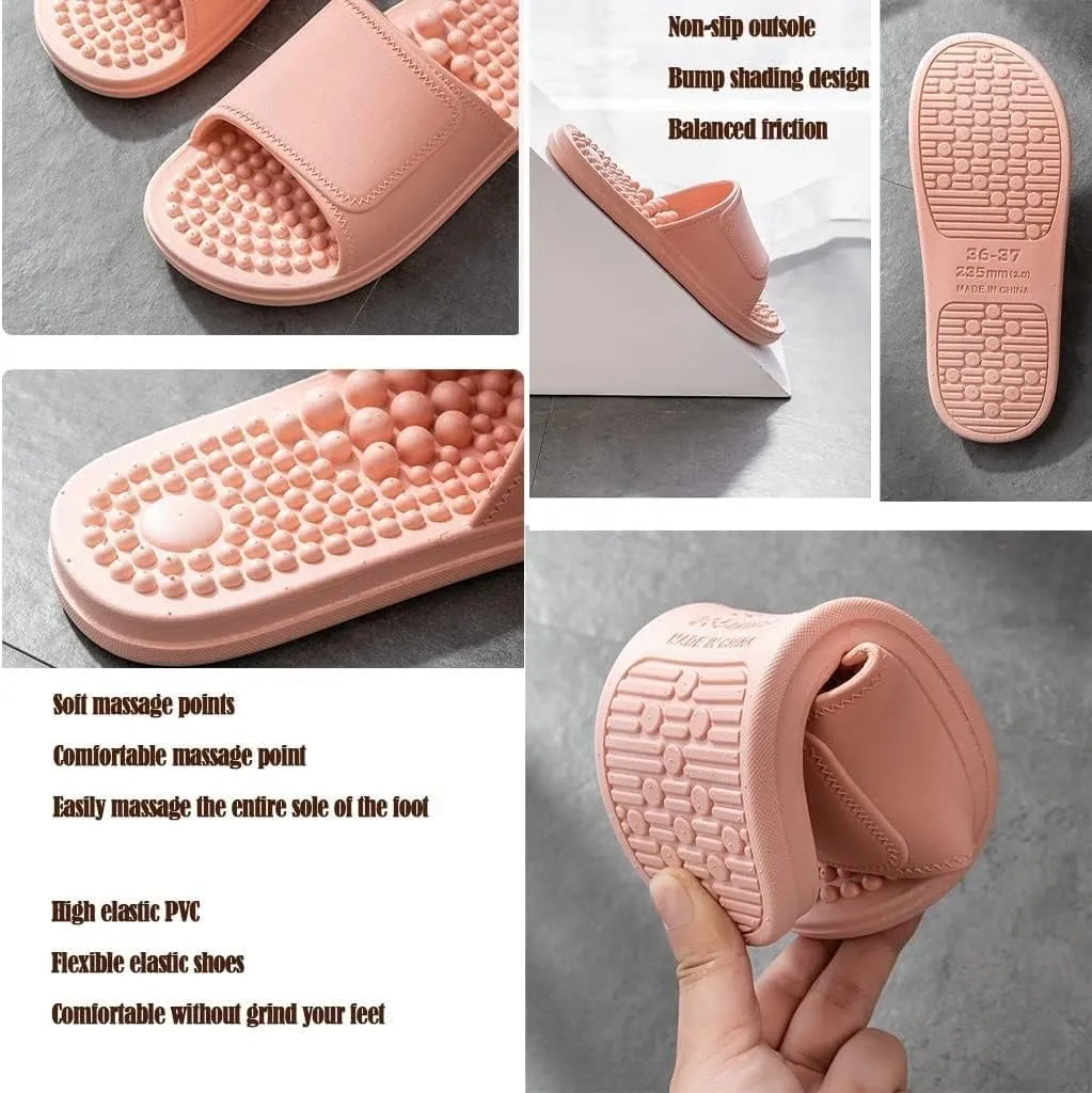 Health Foot Massage Slippers Acupressure Point Care Magnet Therapy Promoting Blood Circulation Myofascial Release Trigger Point Acupuncture Relaxation Gifts for Parents
