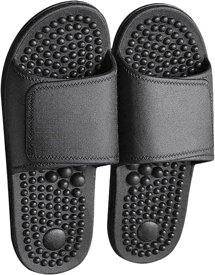 Health Foot Massage Slippers Acupressure Point Care Magnet Therapy Promoting Blood Circulation Myofascial Release Trigger Point Acupuncture Relaxation Gifts for Parents