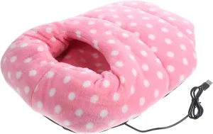 Heated Shoes Foot Warmer Usb Heating Slipper Usb Heating Shoe Electric Feet Warmer Fuzzy House Slippers Foot Warming Shoes Heating Pad Keep Warm Electric Shoes Warm Pad/761