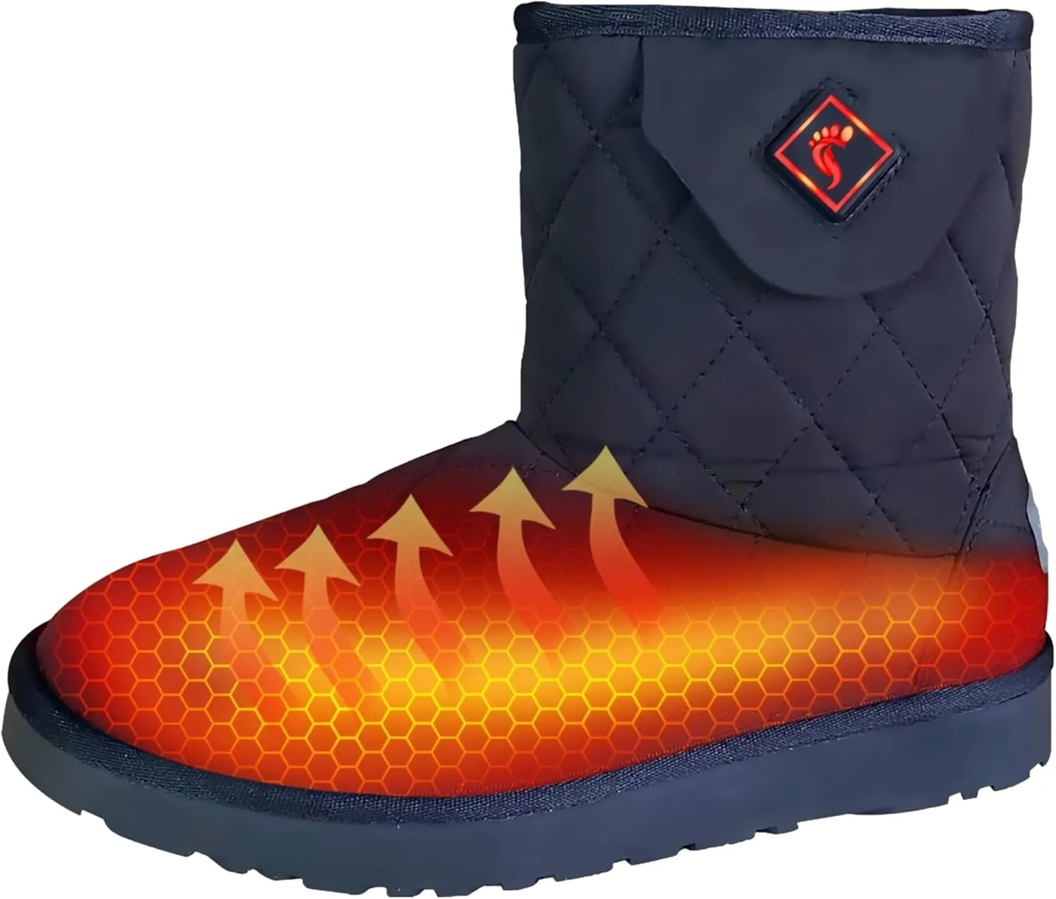 Heated Slipper Boot for Men and Women – Upgraded 2024 Edition Rechargeable Foot Wear with 3 Temperature Settings Keep Feet Warm up to 11 Hours with 3000mAh Battery Unisex