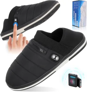 Heated Slippers, BIAL Unisex Electric Heating Pad for Feet, Rechargeable Battery Shoes Heat Foot Warmer Feet Warmer Winter Slipper Cold Weather Slippers for Men Women