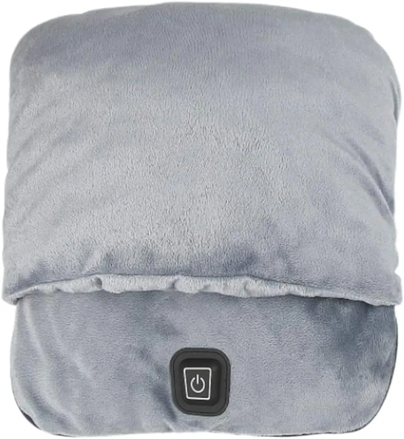 Heated Slippers Foot Warmers Cushion USB Heated Foot Pad Winter Heating Slippers for Under Desk Bed