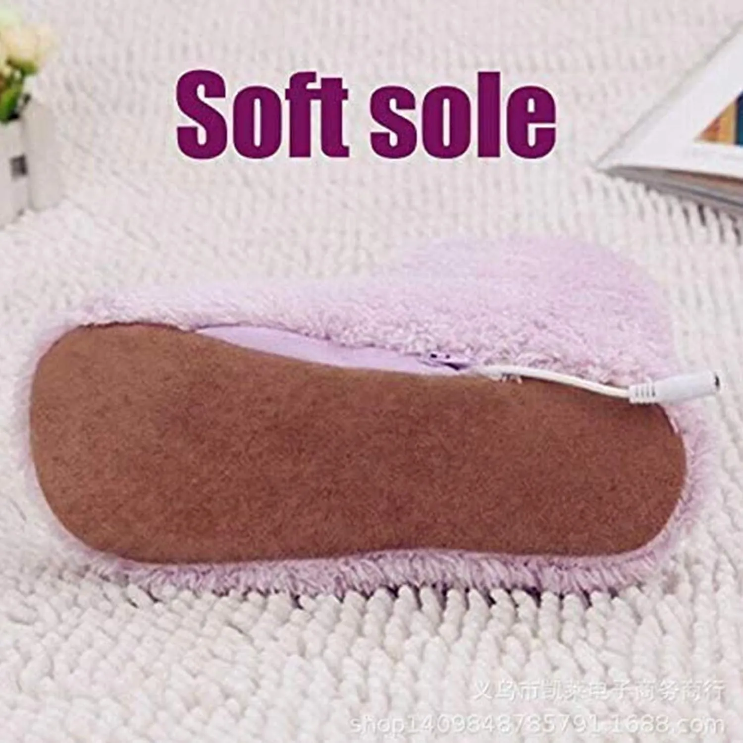 Heated Slippers Women Rechargeable Washable, Warming Footies for Women, Feet Warmers for Women Electric, Winter USB Warmer Foot Shoes, Plush Warm Electric Slipper,Gray,US:7.5