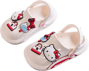 Hello Kitty Clogs Slip on Water Shoes Casual Summer for Girls Kids Children