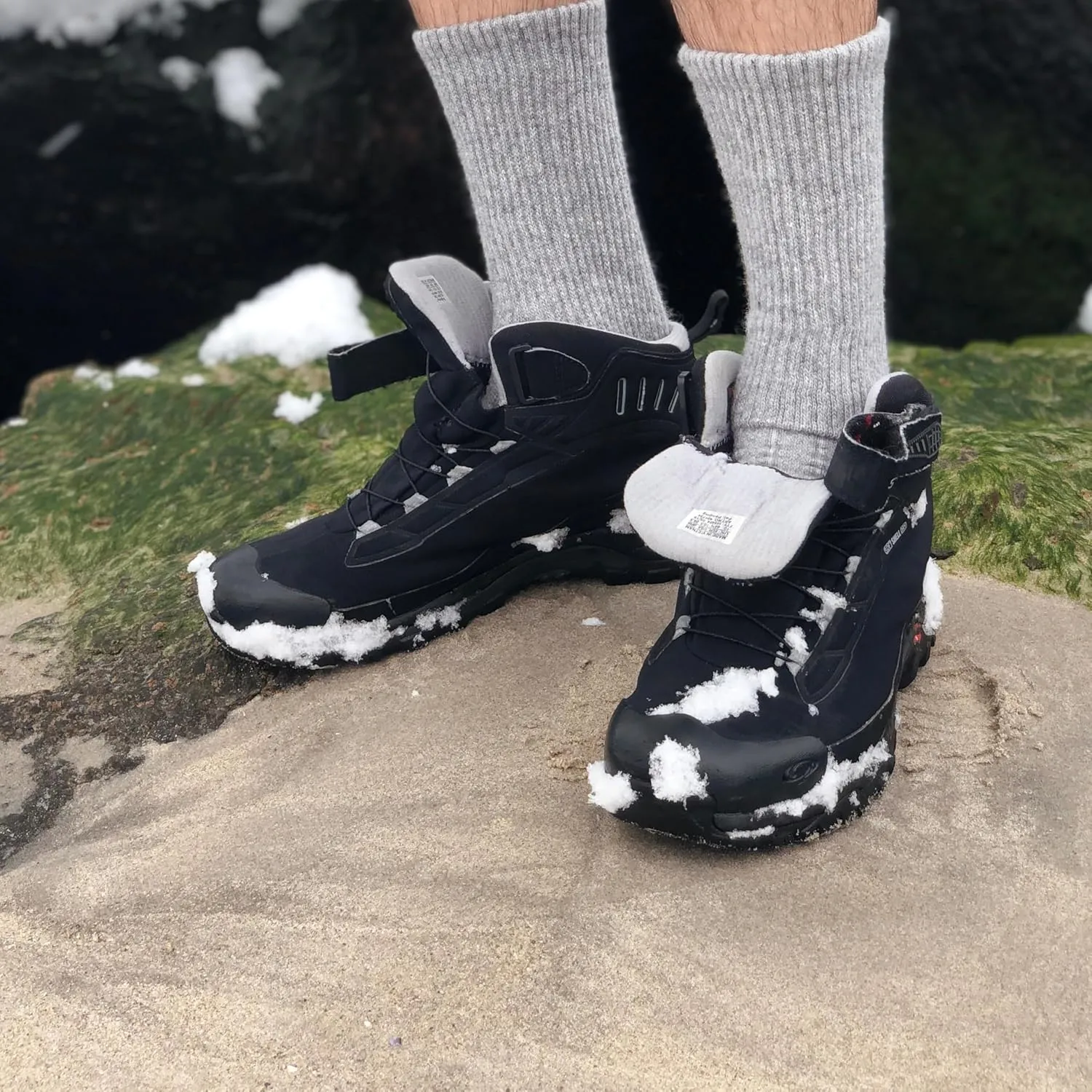 Hiking Wool Socks - Merino Natural Wool, Cushioned Crew Thick Premium Socks for Men&Women. 100% Made in Mongolia