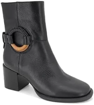 Holi Leather Zip Bootie