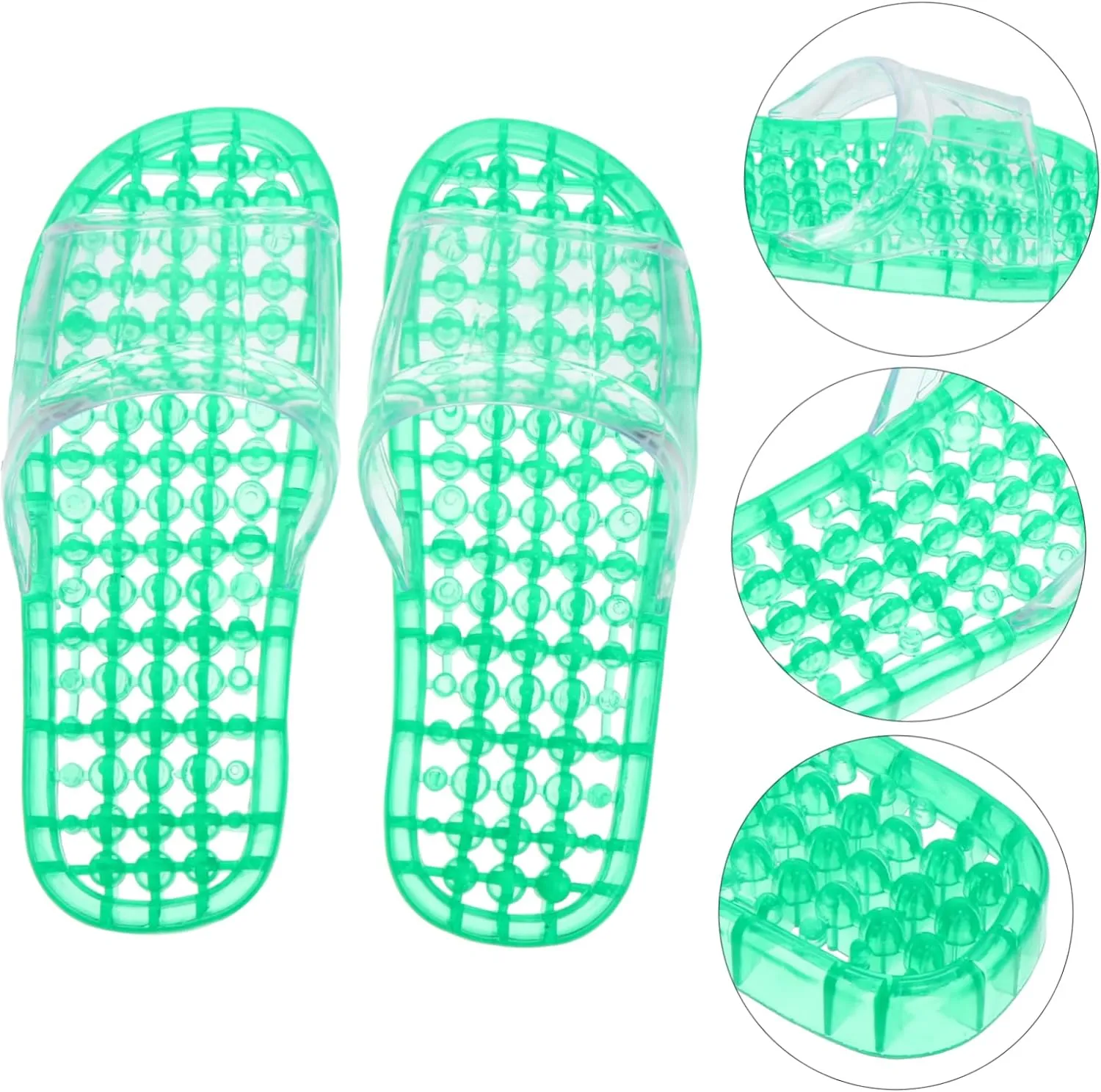Hollowed Massage Slippers Draining Bathroom Slippers for Quick Drying Indoor Footwear