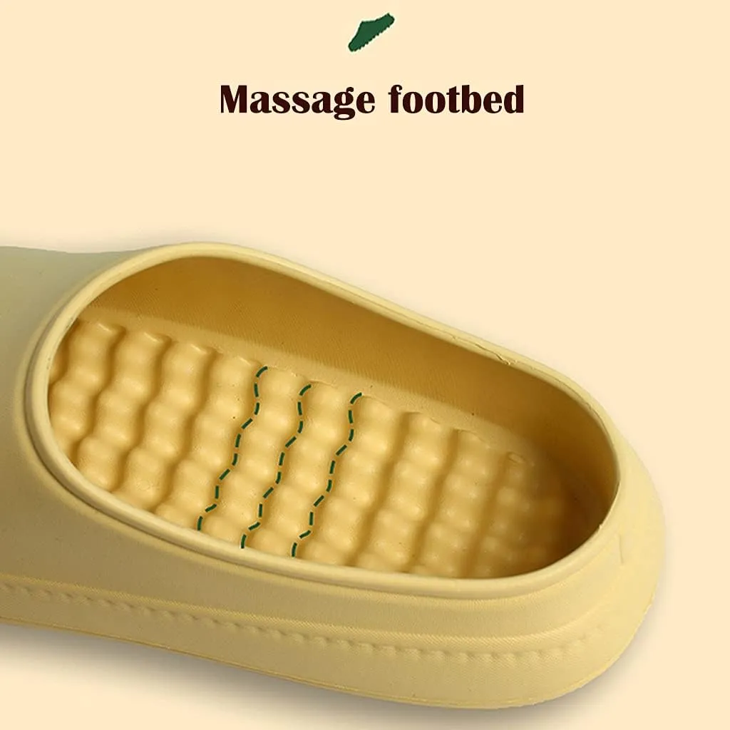 House Slippers for Women Open Toe Massaging Sandals, Flip Flops for Men with Arch Support Non Slip Women Massage Slippers Summer Fashion Indoor Outdoor Shoes Beach Bathroom Slipper