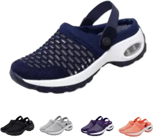 Hrtesus Women's Orthopedic Clogs with Air Cushion Support to Reduce Back and Knee Pressure, Slip-on Orthopedic Clogs for Women