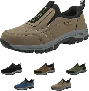 Hrtesus Women's Thick-Soled Suede Sneakers for Ultimate Comfort, Casual Non-Slip Slip-on Sneakers, Orthopedic Hiking Shoes Women Men