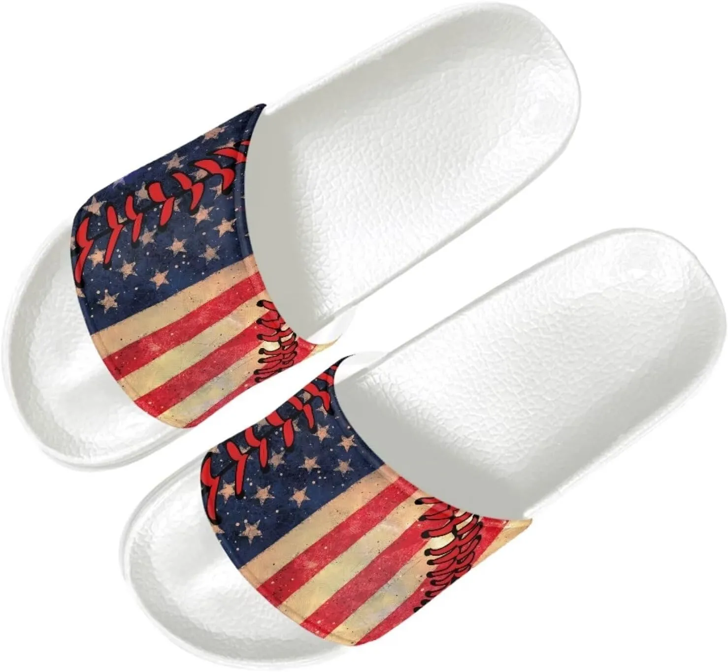 HUGS IDEA Sandals Womens Slippers Slides Summer Beach Holiday House Shoes Indoor Outdoor Hotel Anti-slip Skid Slippers