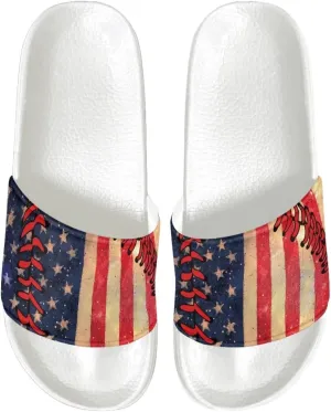 HUGS IDEA Sandals Womens Slippers Slides Summer Beach Holiday House Shoes Indoor Outdoor Hotel Anti-slip Skid Slippers