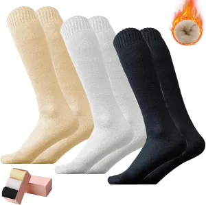 HUGSWEET Heated Thermal Socks For Women socks Extreme Cold Weather Winter Warm Soft Cozy Socks With Gift Box