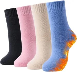 HUGSWEET Heated Thermal Socks For Women socks Extreme Cold Weather Winter Warm Soft Cozy Socks With Gift Box