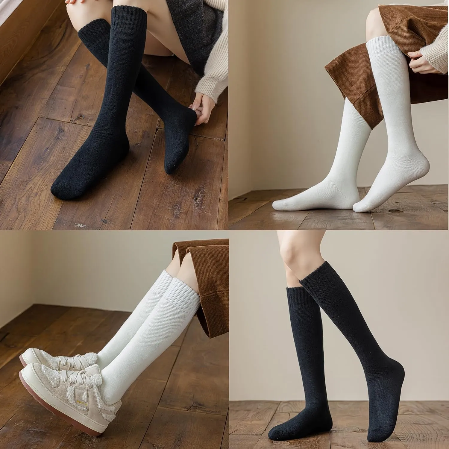HUGSWEET Heated Thermal Socks For Women socks Extreme Cold Weather Winter Warm Soft Cozy Socks With Gift Box
