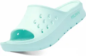 HUHV Women's MAX Cushion Arch Pod Tech Recovery comfort Slide Sandal with Comfort Orthotic Arch Support and our Proprietary HEALIUM Foam Technology