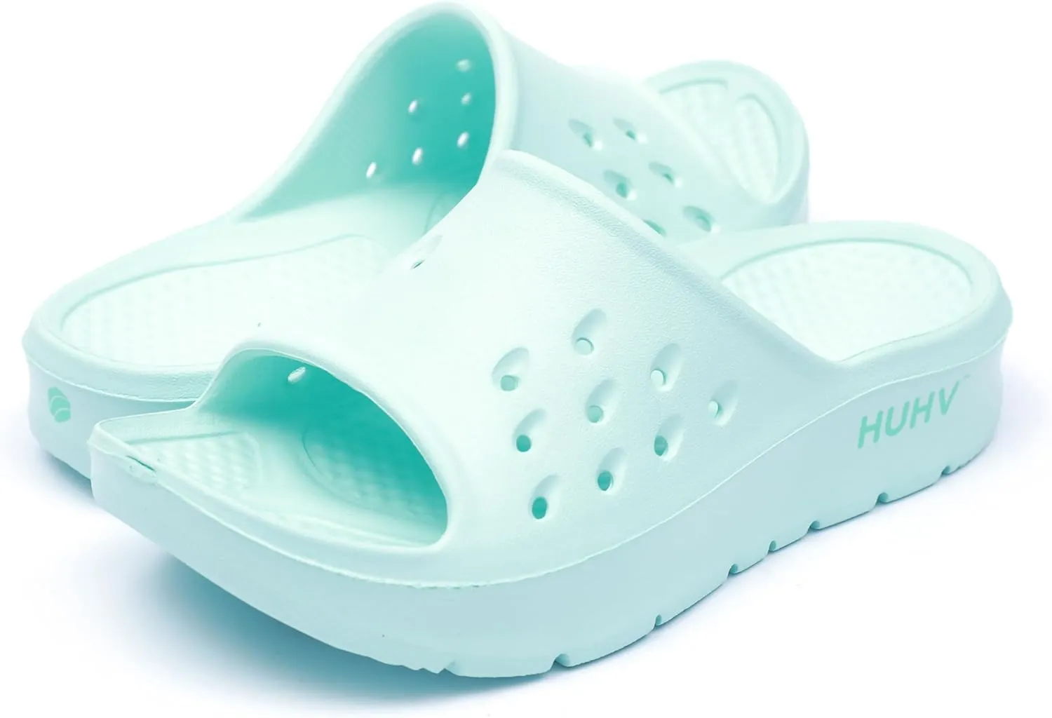 HUHV Women's MAX Cushion Arch Pod Tech Recovery comfort Slide Sandal with Comfort Orthotic Arch Support and our Proprietary HEALIUM Foam Technology