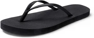 HYDLONGR Men's Women's Lightweight Summer Rubber Flip-Flops Beach Toe-Post Thong Sandals