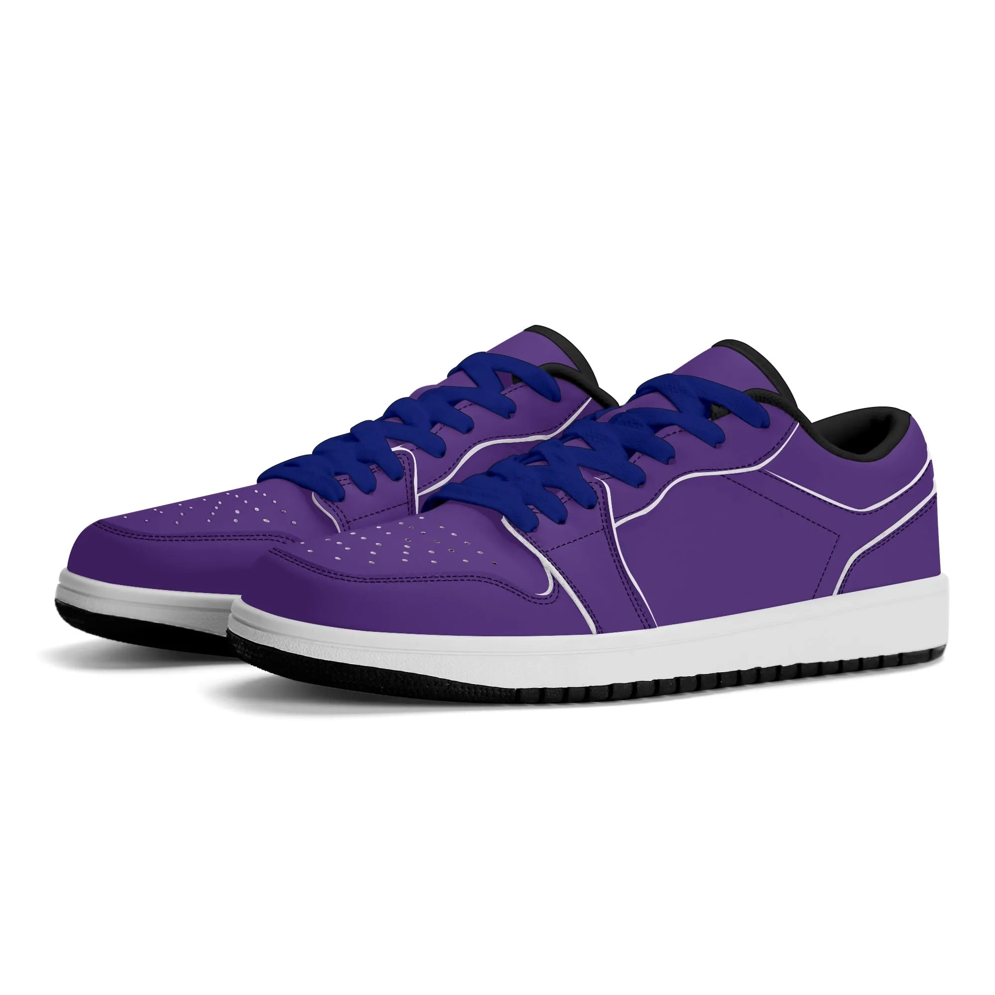 Indigo Low Top Leder Sneaker für Herren