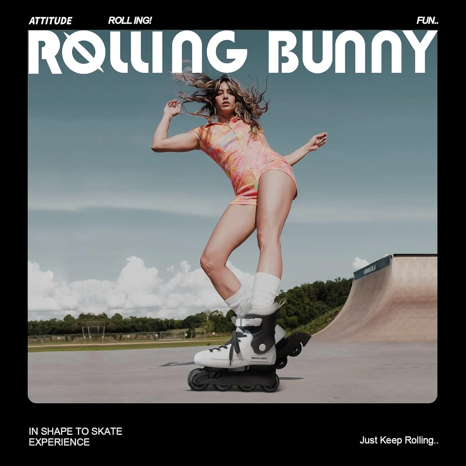 Inline Skates for Women Girls - Adult Inline Skates for Outdoor and Indoor, with Durable Outer Shell and Ankle Support, ABEC-7 Bearings, Solid and Comfortable