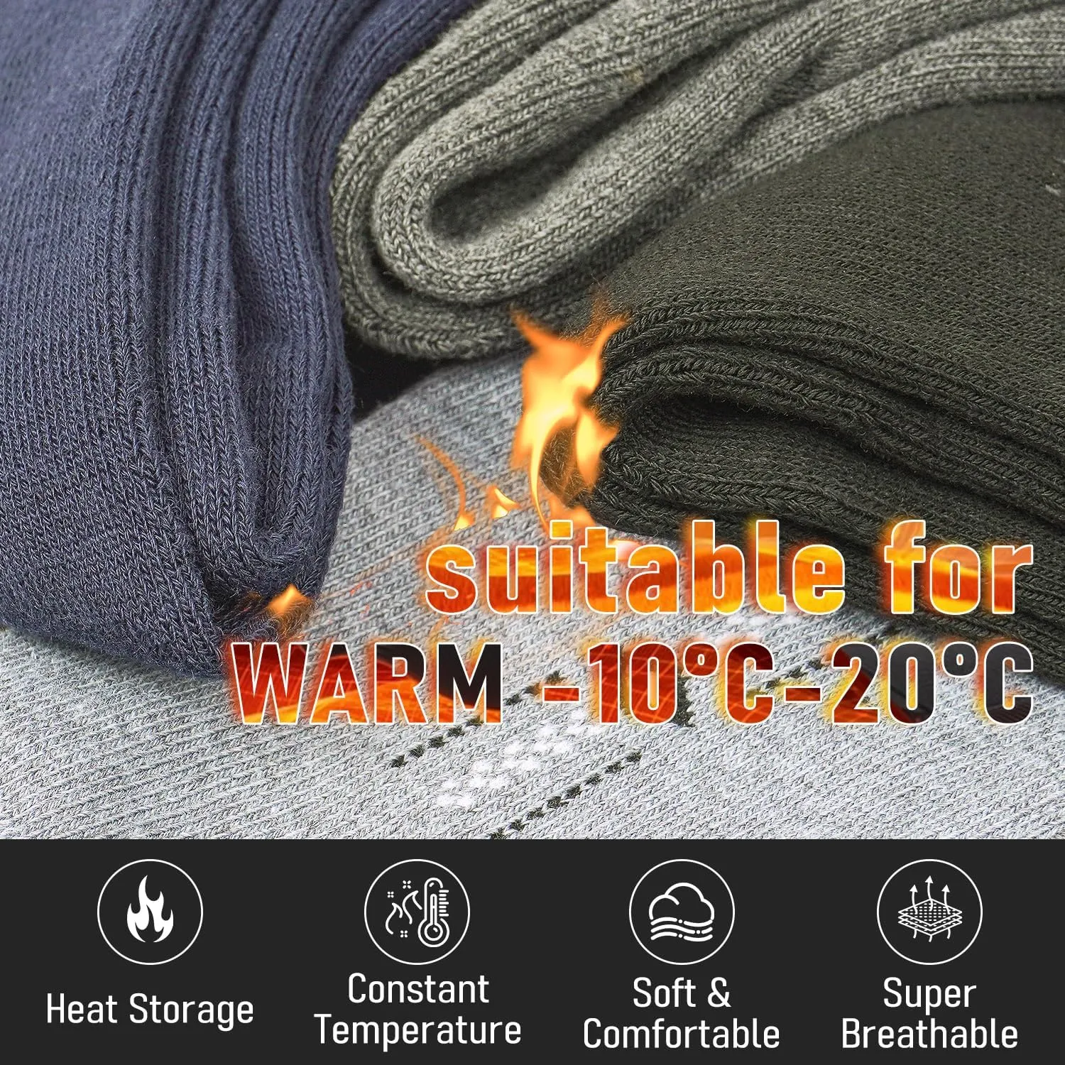 Iseasoo Copper Compression Socks for Men & Women Circulation-Ankle Plantar Fasciitis Socks Support for Athletic Running