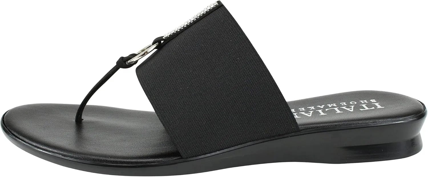 ITALIAN Shoemakers Lillee Women's Comfort Band Sandal Low Stretch Elastic
