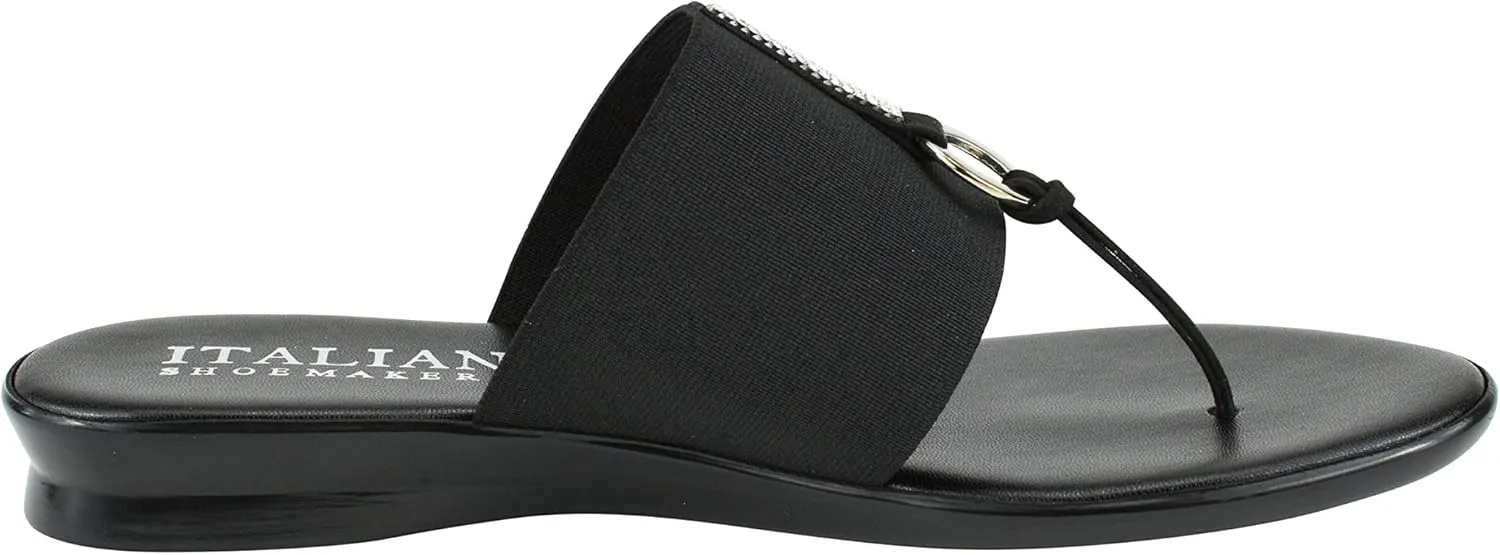 ITALIAN Shoemakers Lillee Women's Comfort Band Sandal Low Stretch Elastic