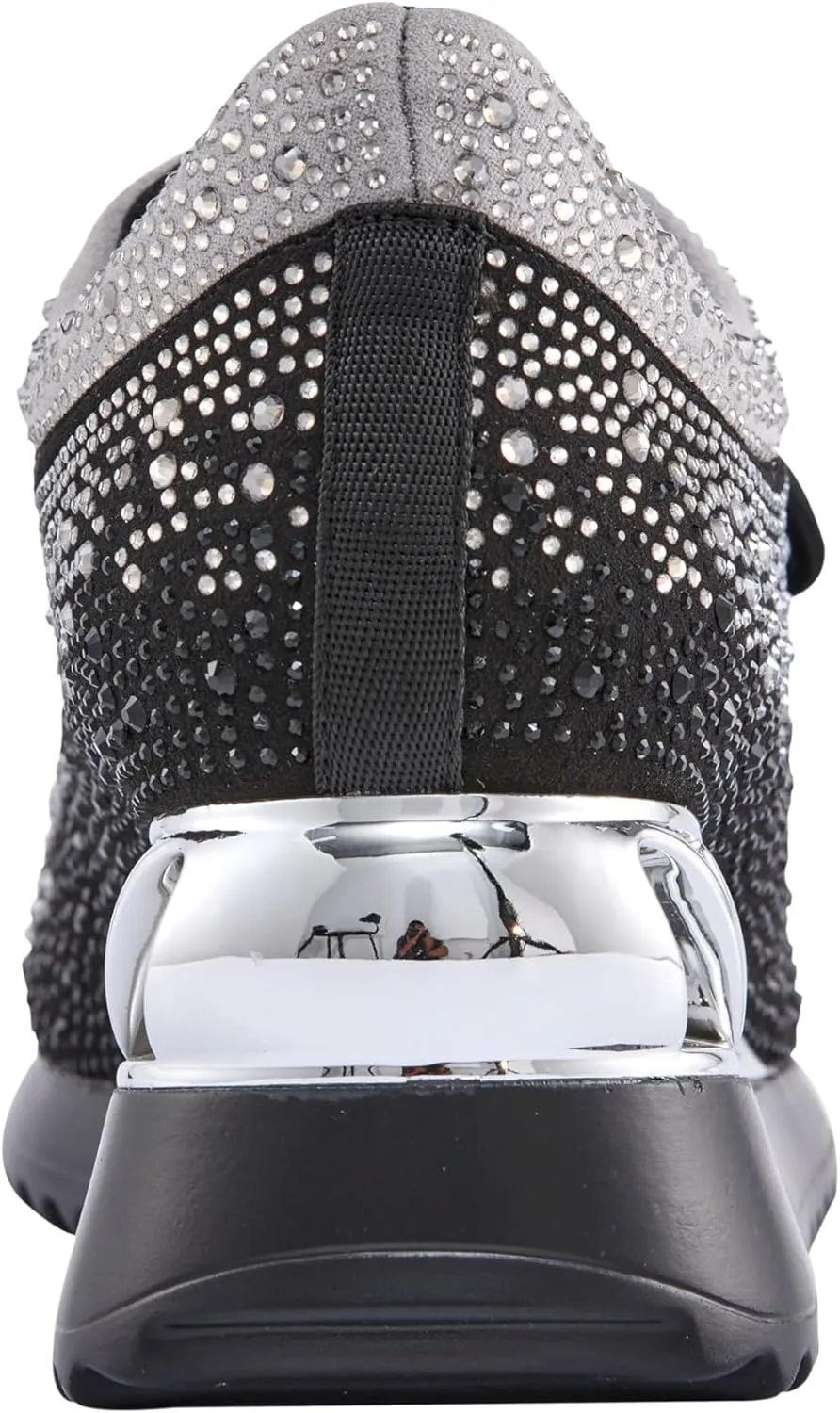 Jackpot Glitz Fashion Athletic Sneaker On A Spring Look Wedge