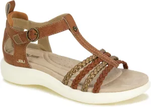 JBU Prague Women's Comfort Casual Adjustable Ankle Strap Flat Open Toe Classic Fashion Sandals