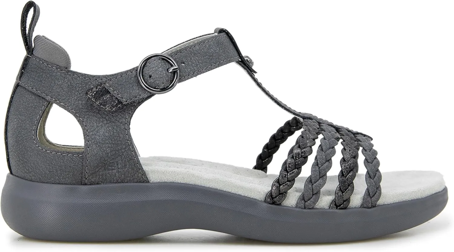 JBU Prague Women's Comfort Casual Adjustable Ankle Strap Flat Open Toe Classic Fashion Sandals