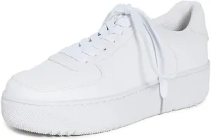 Jeffrey Campbell Women's Court Sneakers, White, 10 Medium US
