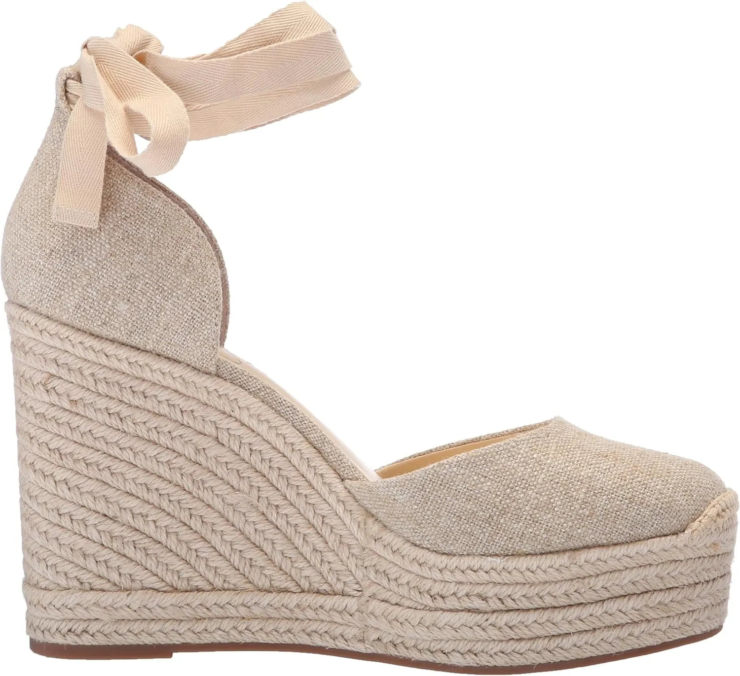 Jessica Simpson Womens WEYLA Cushioned Footbed Canvas Wedge Sandals