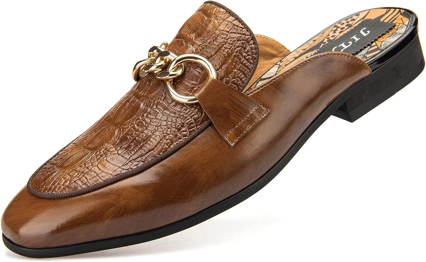 JITAI Men's Mules - Slip-On Loafers, Casual Half Loafers, Backless Sandals