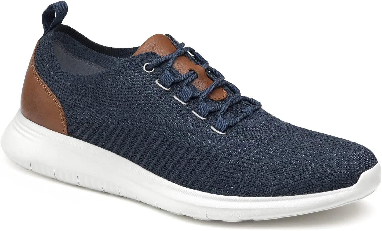 Johnston & Murphy Men’s Amherst U-Throat Shoes, EVA Sole & Cushioned Footbed, Lightweight Casual Shoes, Soft Wool Blend, Flexible Athletic Construction