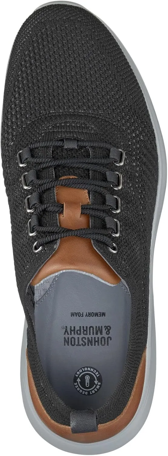 Johnston & Murphy Men’s Amherst U-Throat Shoes, EVA Sole & Cushioned Footbed, Lightweight Casual Shoes, Soft Wool Blend, Flexible Athletic Construction