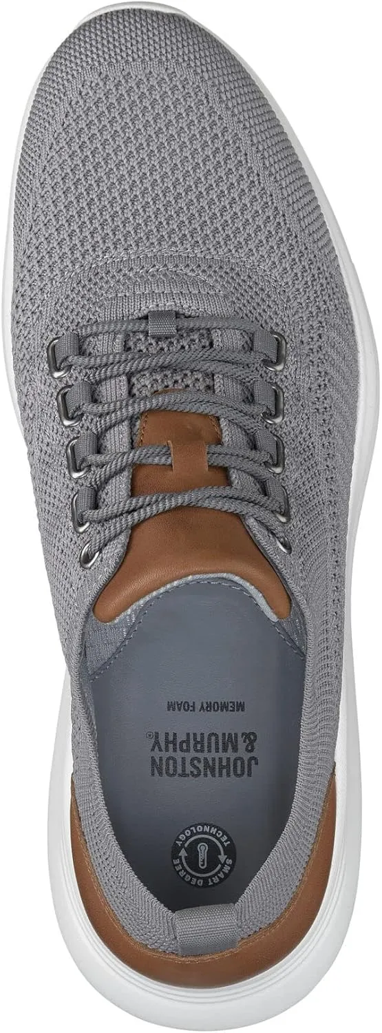 Johnston & Murphy Men’s Amherst U-Throat Shoes, EVA Sole & Cushioned Footbed, Lightweight Casual Shoes, Soft Wool Blend, Flexible Athletic Construction