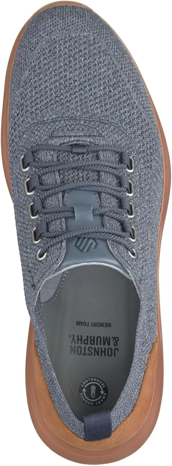 Johnston & Murphy Men’s Amherst U-Throat Shoes, EVA Sole & Cushioned Footbed, Lightweight Casual Shoes, Soft Wool Blend, Flexible Athletic Construction