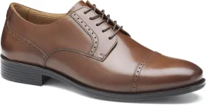 Johnston & Murphy Reeve Cap Toe Shoes, Men's Leather Shoes for Work & Casual Wear, Comfortable Shoes for Men